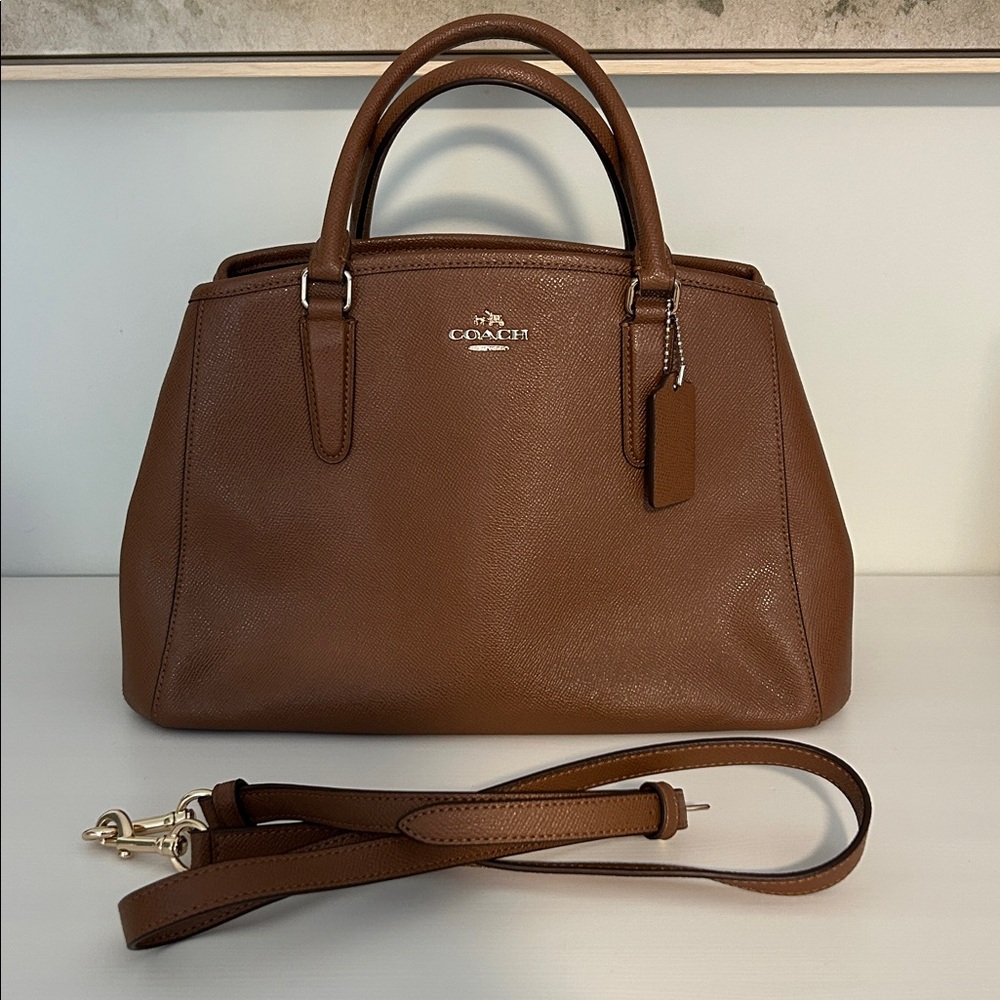 Coach Carryall in Crossgrain leather